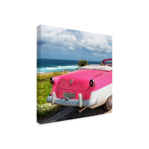 Philippe Hugonnard 'Classic Pink Car Cabriolet' Canvas Art,18x18
